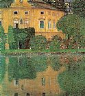 Gustav Klimt Canvas Paintings - Schloss Kammer Sull'Attersee